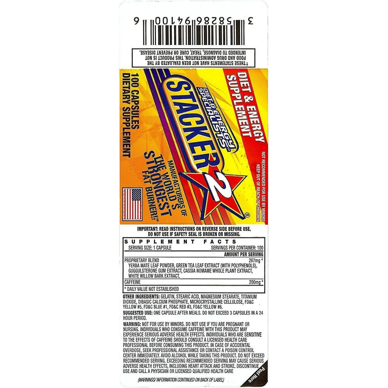Fat Burner Capsules, 100 Ct