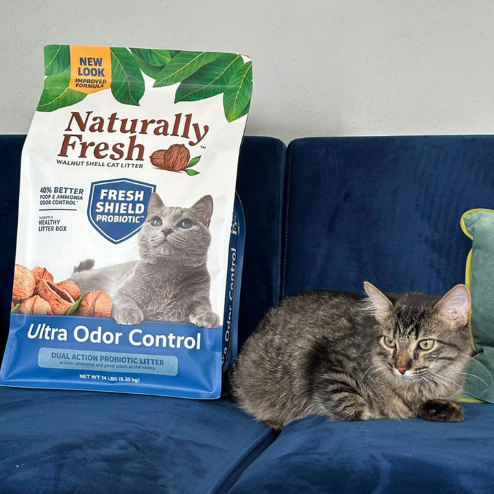 Ultra Odor Control Walnut Shell Probiotic Cat Litter
