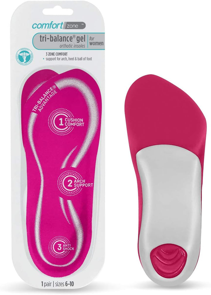 Women’s Gel Orthotic Insoles with Arch Support