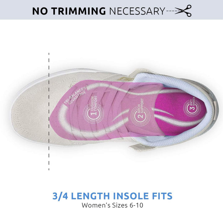 Women’s Gel Orthotic Insoles with Arch Support