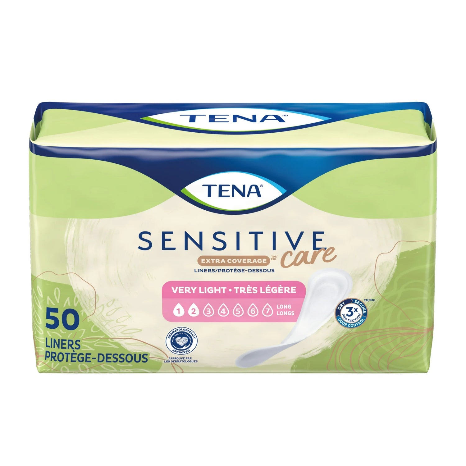 Extra Coverage Bladder Leakage Liner, 50 Ct
