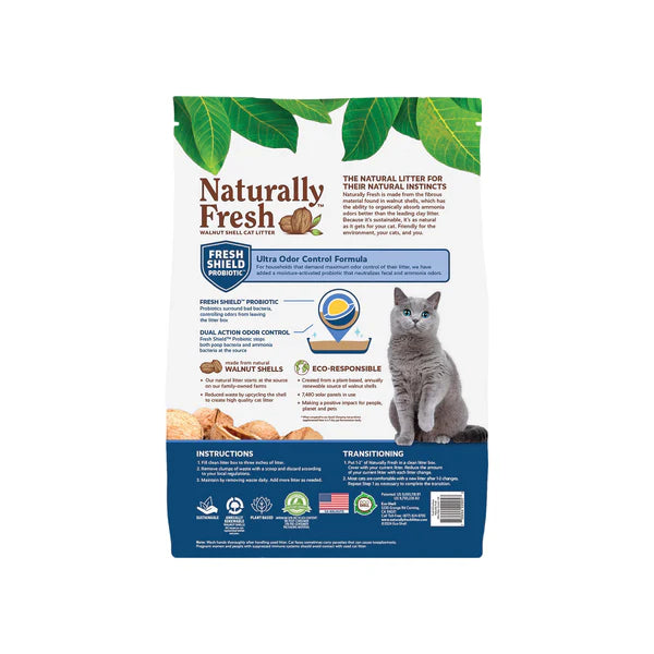 Ultra Odor Control Walnut Shell Probiotic Cat Litter