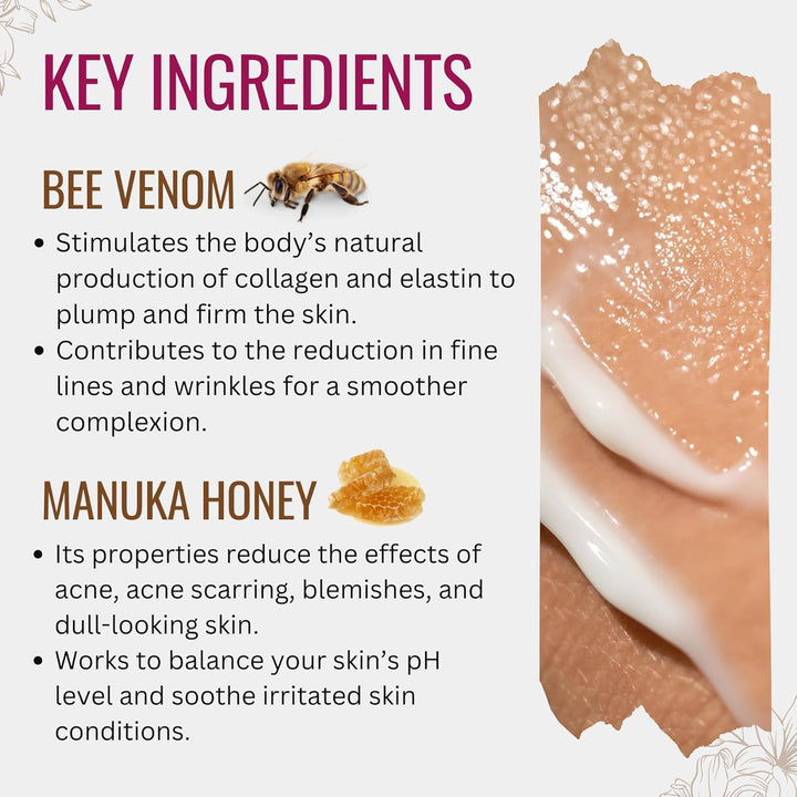 Bee Venom Face Lift Cream with Honey & Jojoba