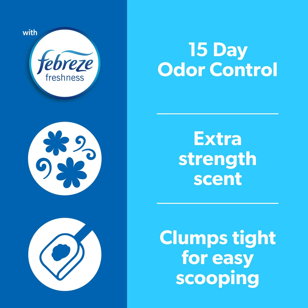 Extreme Clumping Cat Litter with Febreze Fresh Scent