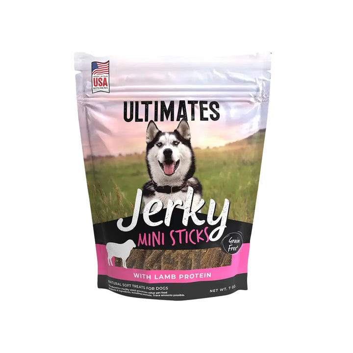 Ultimates Jerky Mini Sticks Dog Treats - Lamb
