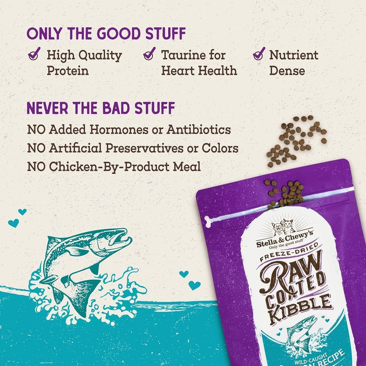 Grain-Free Raw Coated Salmon Cat Food