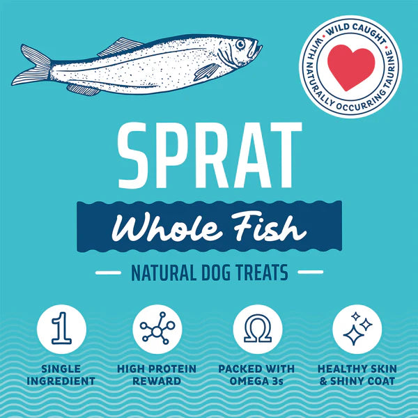 Sprats Whole Fish Dog Treats